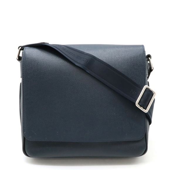 Louis Vuitton Roman Bag Blue Taiga Shoulder Navy Leather PM Boreal - Picture 1 of 8